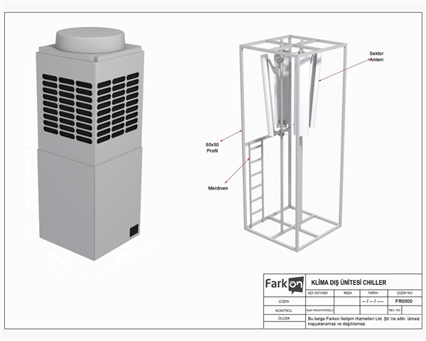 KLİMA DIŞ ÜNİTESİ CHILLER (1,3x1,3m)